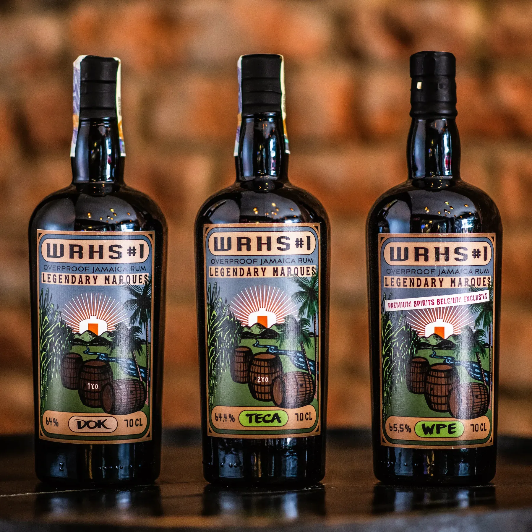 Legendary Marques DOK, TECA and WPE on a rum barrel